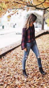 Cloth and Stone plaid top