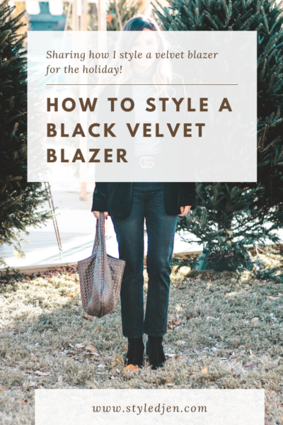 Black Velvet Blazer