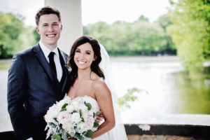 jenna with chad on wedding day