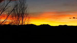colorado mountain sunset