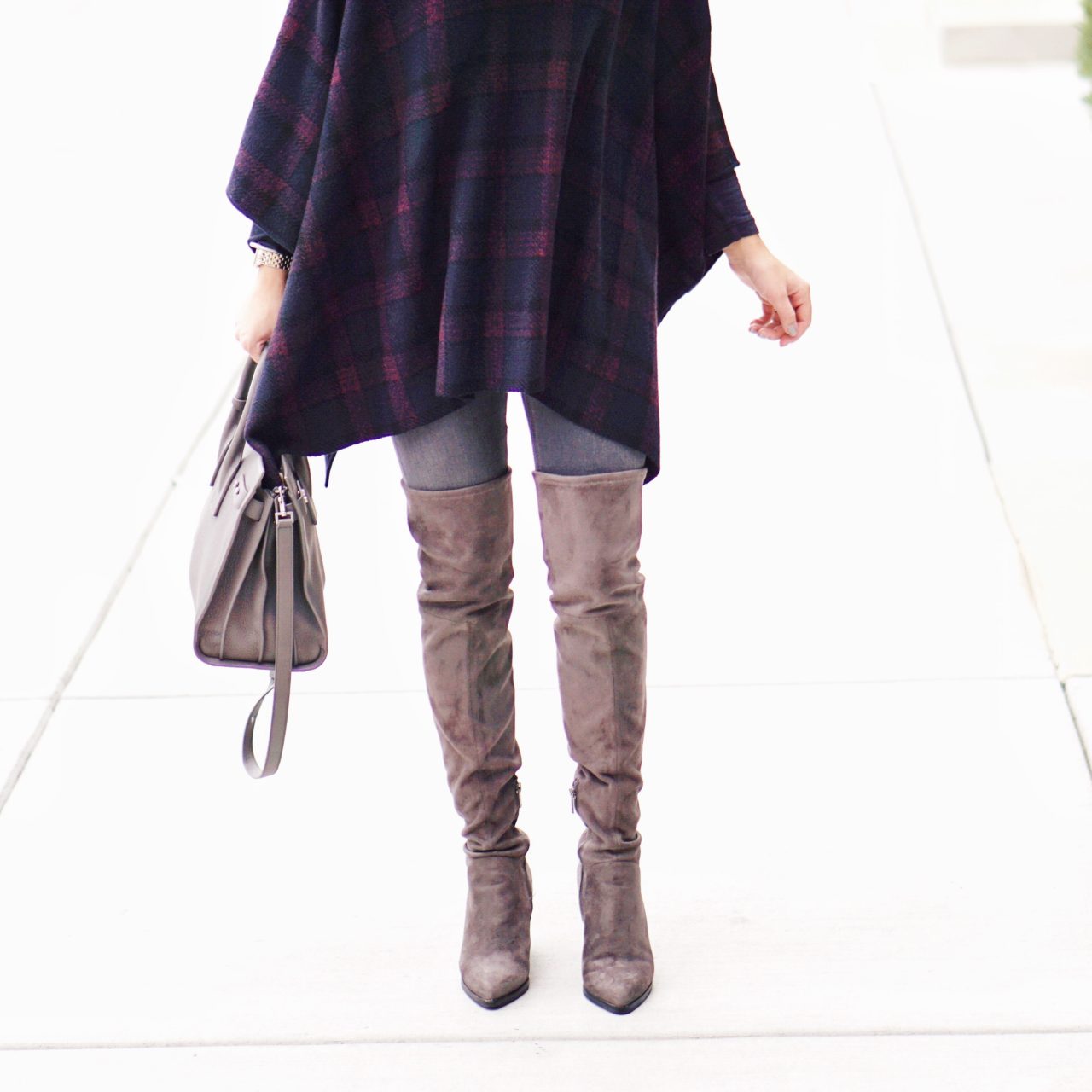 Plaid Poncho