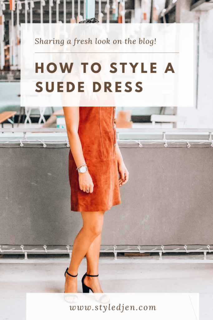 Brown Suede Dress - StyledJen