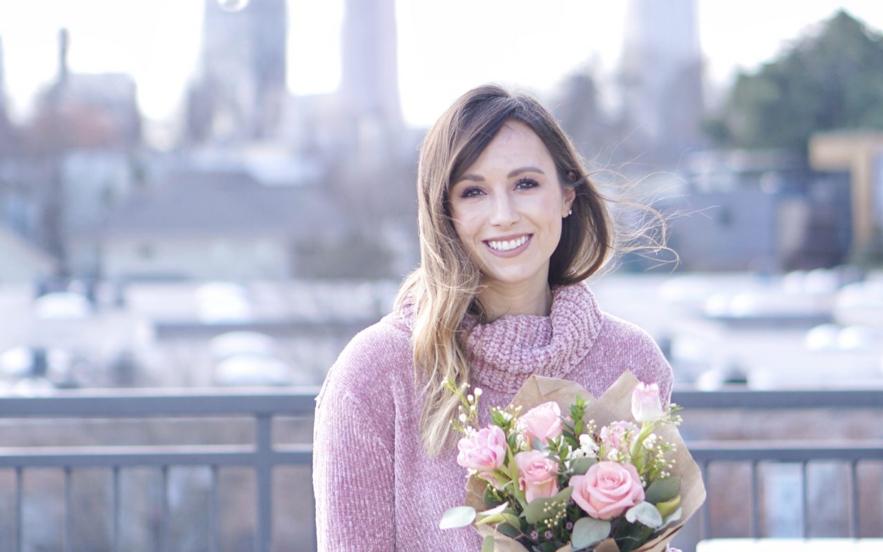 my sisters closet boutique chenille turtleneck with flowers