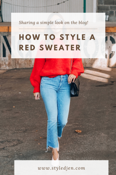 Red Sweater - StyledJen