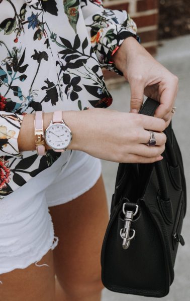 hermes bracelet and pink watch