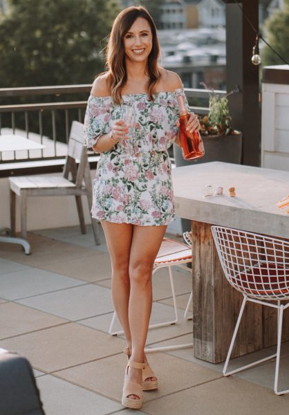 rose bottle with show me your mumu floral mini