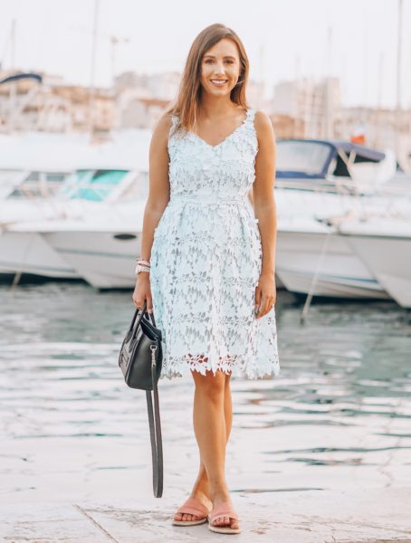 chicwish mint lace dress with celine black nano in marseille