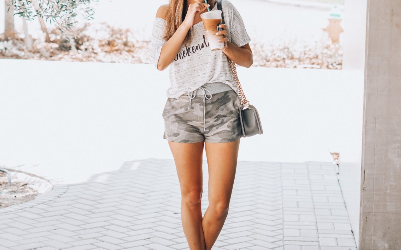 weekending tee with all birds sneakers