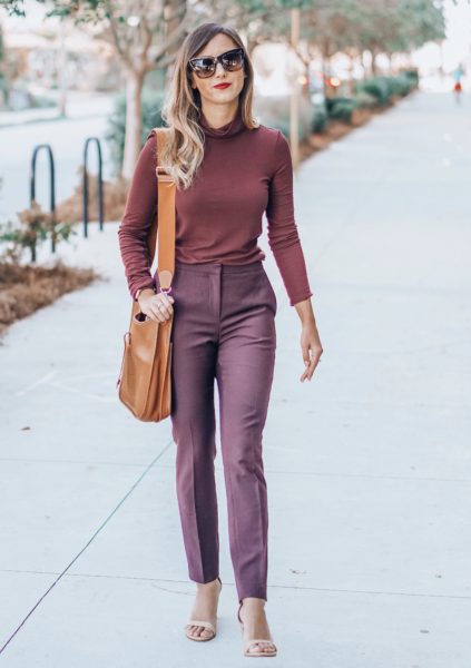 theory turtleneck with reiss pants