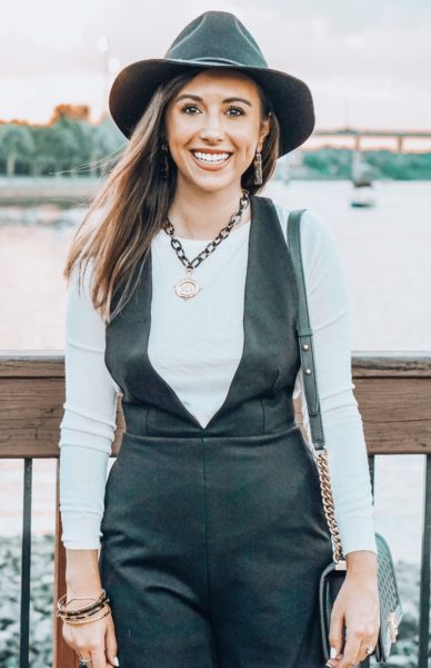 susan shaw necklace with bishop and young black romper