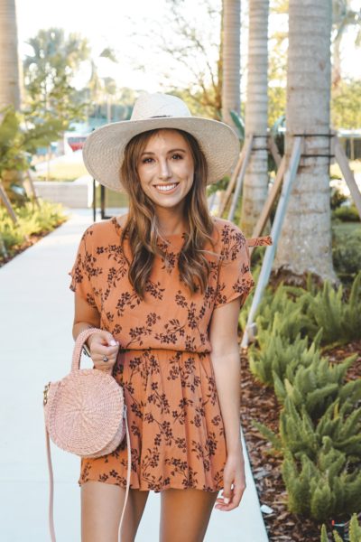 entourage clothing trellis romper with brixton hat