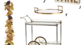 Thanksgiving Bar Cart Décor