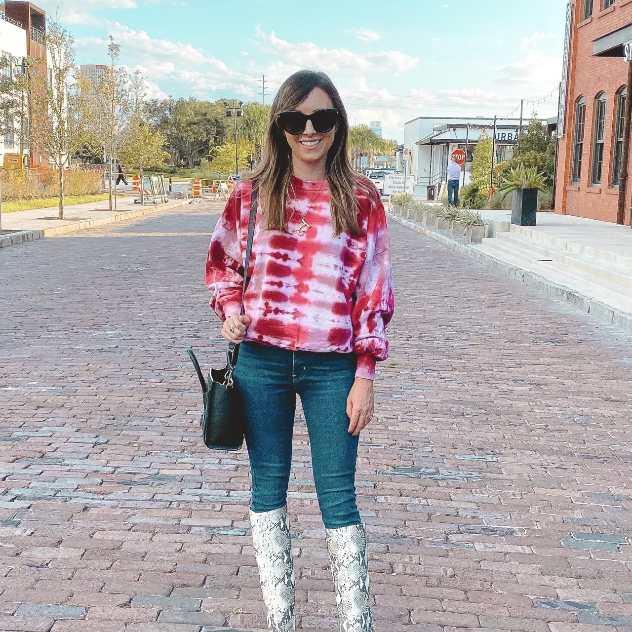 How to Style Knee High Snakeskin Boots