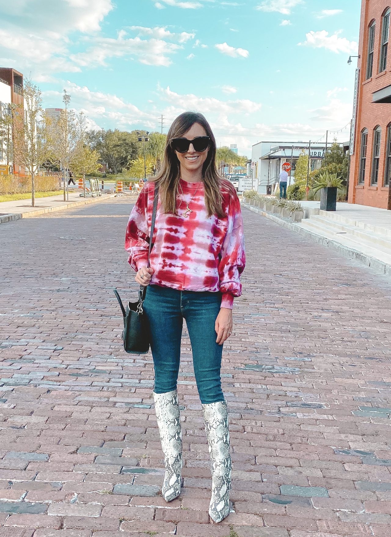 How to Style Knee High Snakeskin Boots