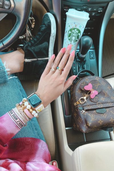 opi tagus in that selfie with dior bracelets and lv palm springs mini