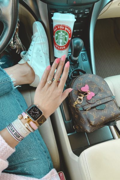 opi tagus in that selfie with starbucks and lv palm springs mini