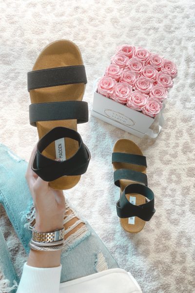 steve madden kimmie sandals with roses