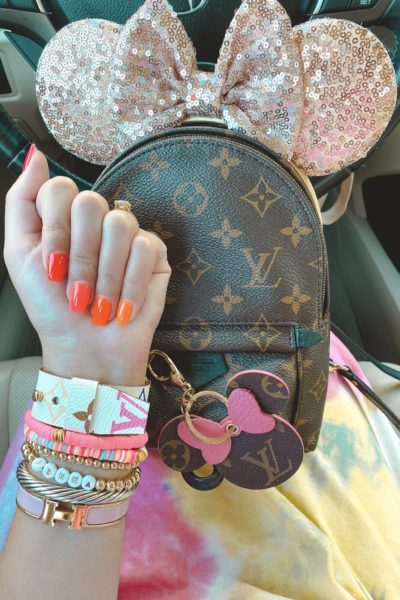 dnd ombre manicure with louis vuitton palm springs