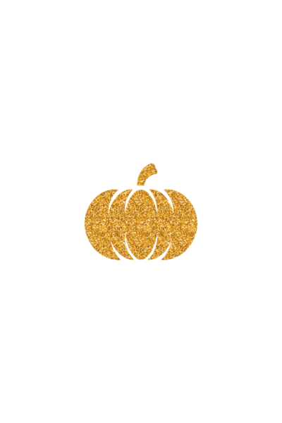 gold pumpkin fall sticker 2020