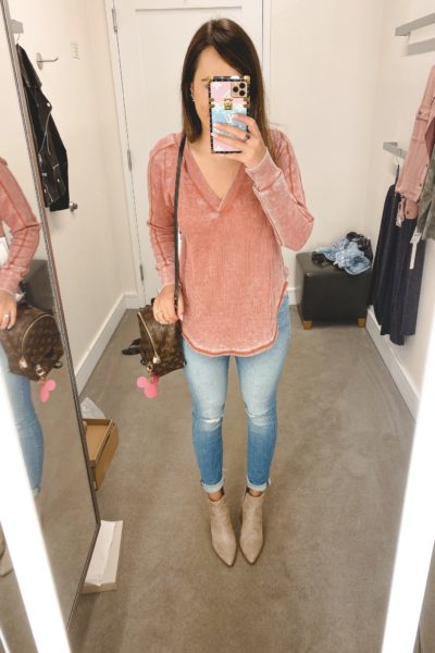 nordstrom anniversary sale 2020 treasure bond thermal with mother jeans