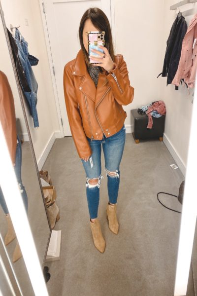 nordstrom anniversary sale 2020 blanknyc faux leather jacket with frame denim