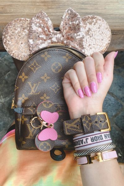 opi two timing the zone with louis vuitton apple watch band and palm springs mini