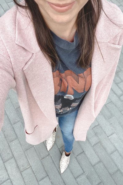 J crew pink cardigan best sale