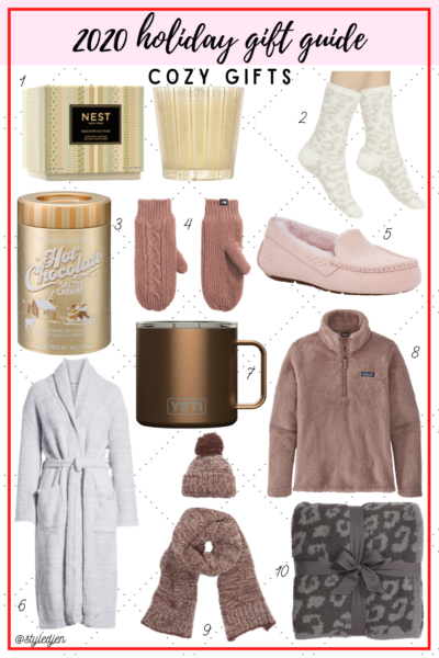 Holiday gift guide 2020 cozy gifts
