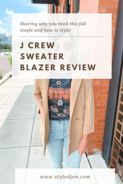 JCrew Sophie Sweater Blazer