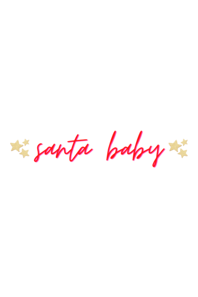 santa baby sticker 2020