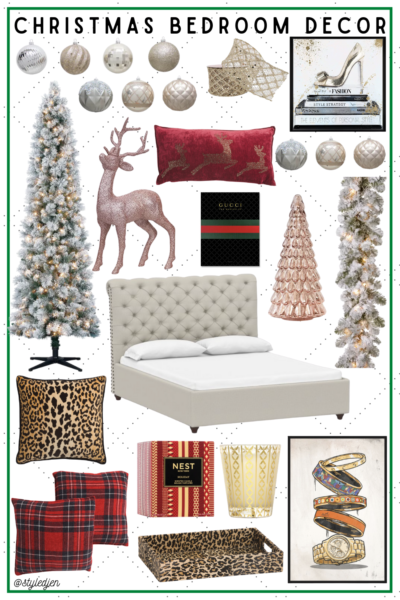 christmas bedroom decor pinterest