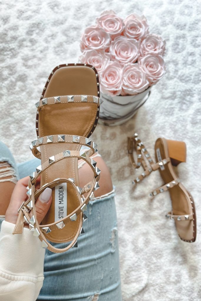 steve madden impel sandals with roses