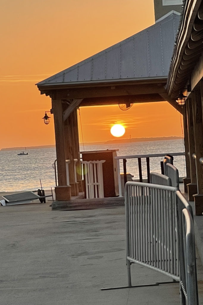 key west sunset on the dock