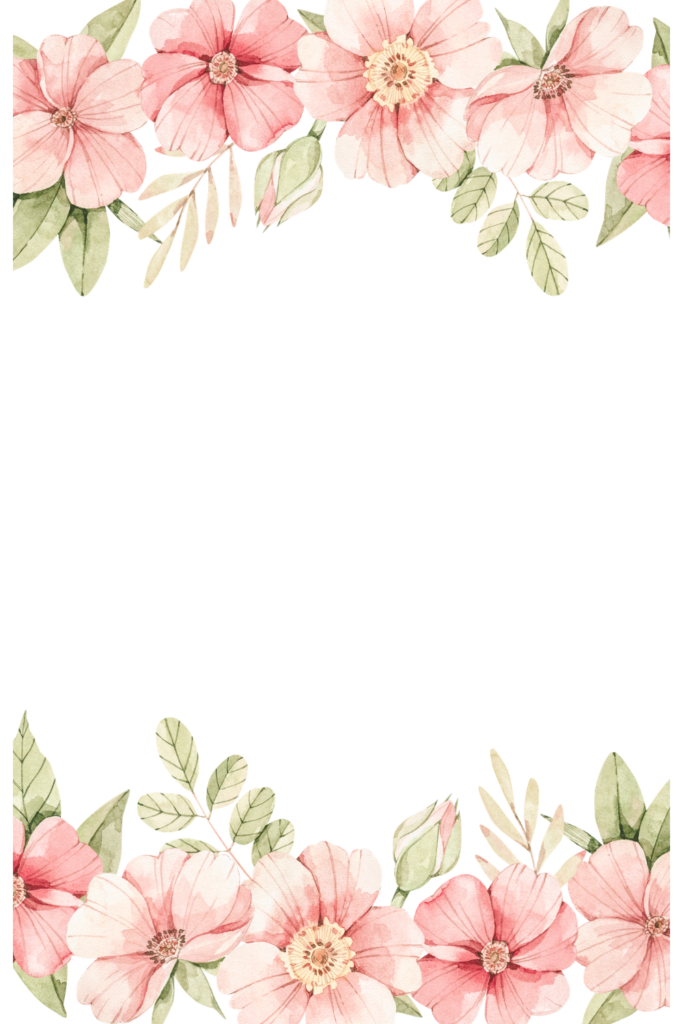 flower border spring story sticker