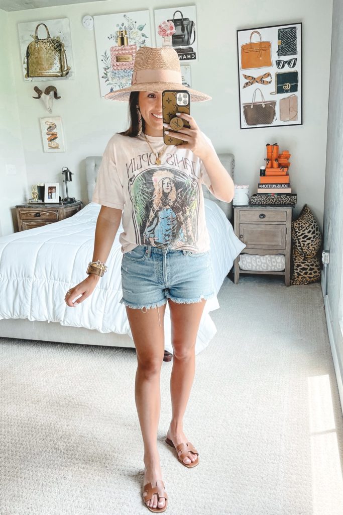 nordstrom anniversary sale outfit with daydreamer janis joplin tee