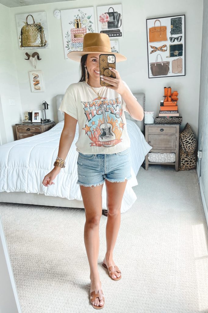 nordstrom anniversary sale outfit with daydreamer johnny cash tee