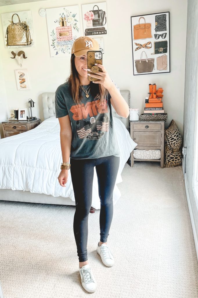 nordstrom anniversary sale outfit with zella black leggings