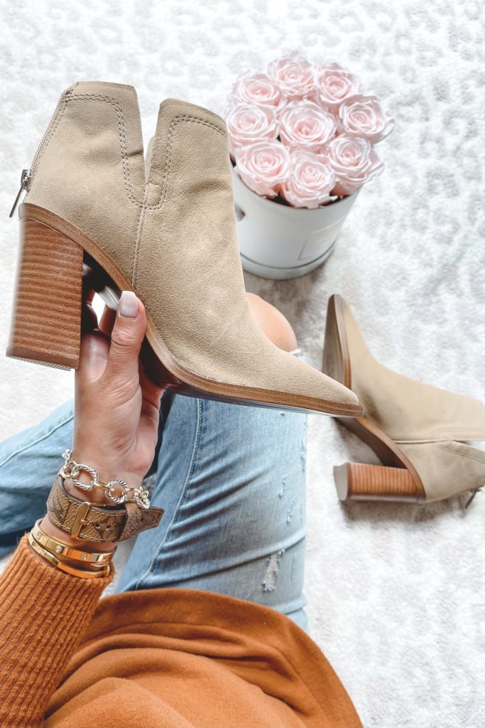 nordstrom anniversary sale vince camuto welland bootie with roses