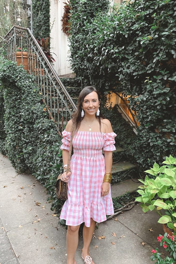 pink gingham dress in savannah ga