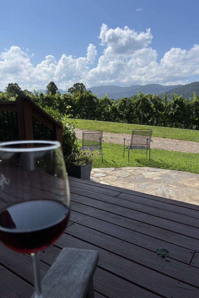 addison farms vineyard front porch view