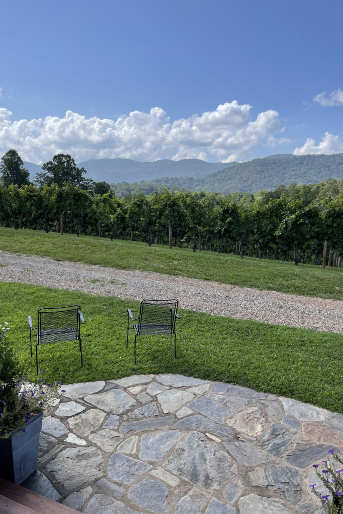 addison farms vineyard north carolina front porch view