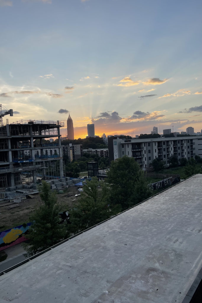 new realm brewing rooftop view