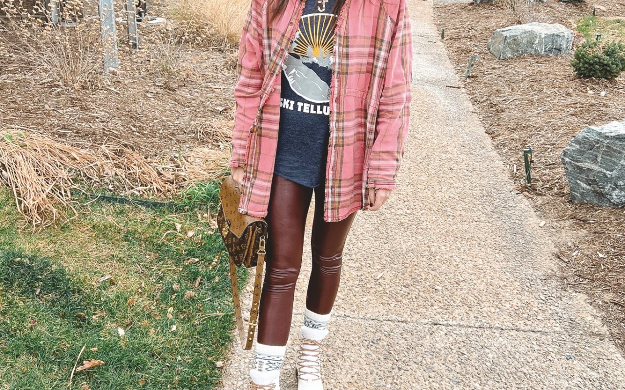 free people summer daydream top with chaser ski telluride tee and marc fisher izzie boots