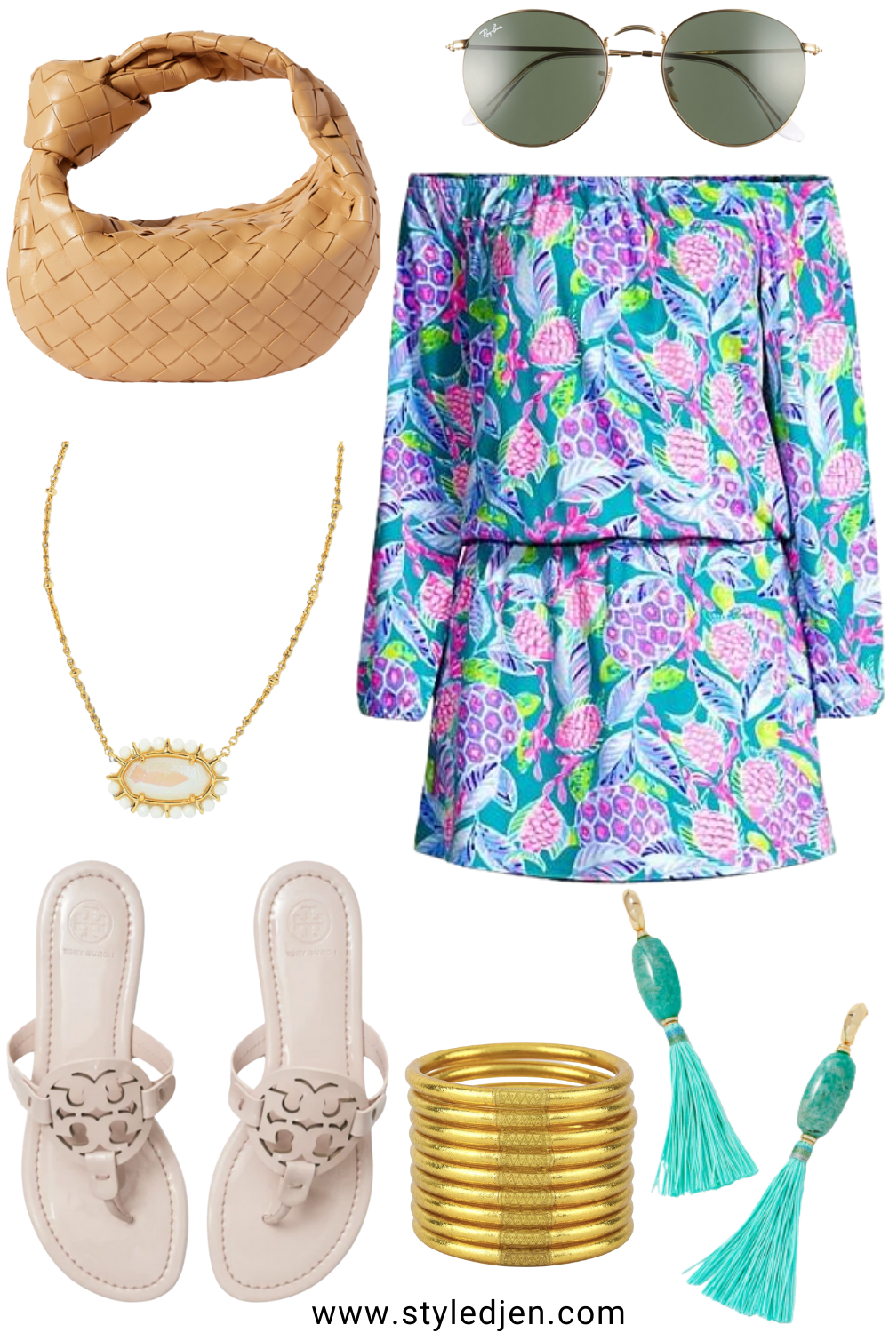 Ailsie Jumpsuit : Lilly Pulitzer Heels: Just Fab Makemba Bag: Louis Vuitton  Necklace: Kendra Scott Rayne Earring…