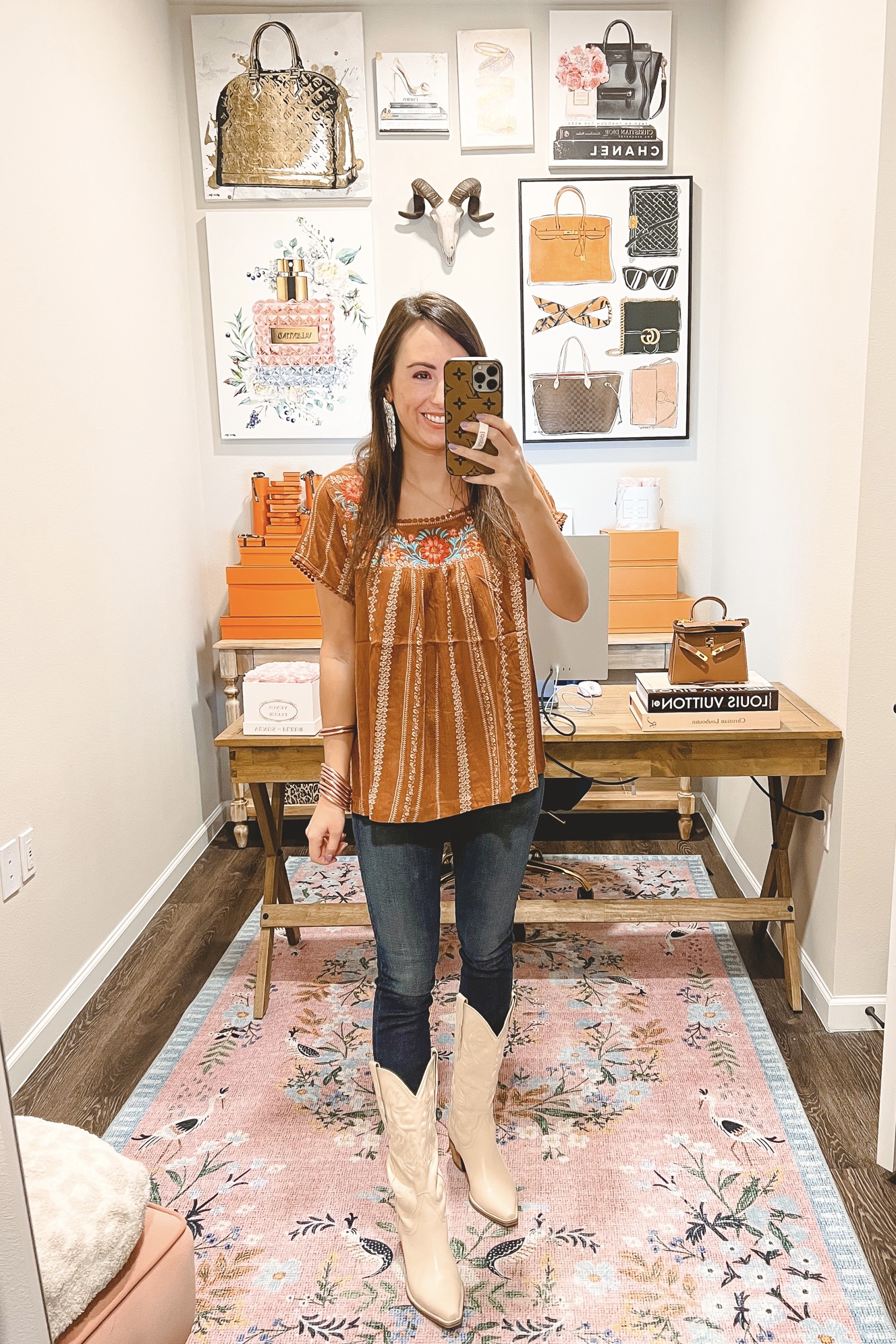 it is well light brown top with jeffrey campbell dagget boots