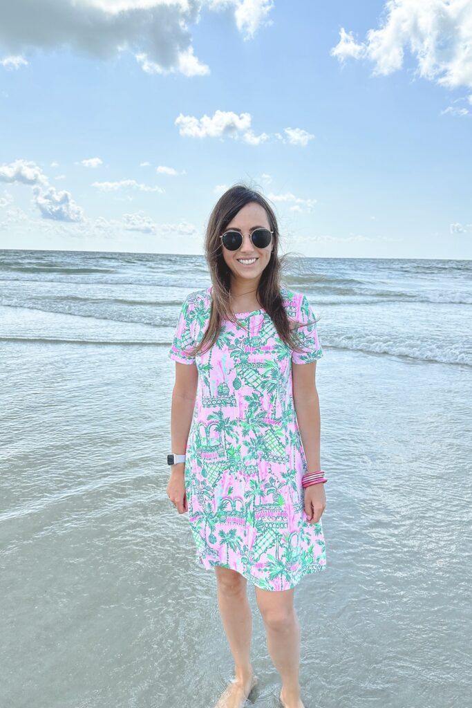 Lilly Pulitzer Cody T-Shirt Dress at hilton head beach