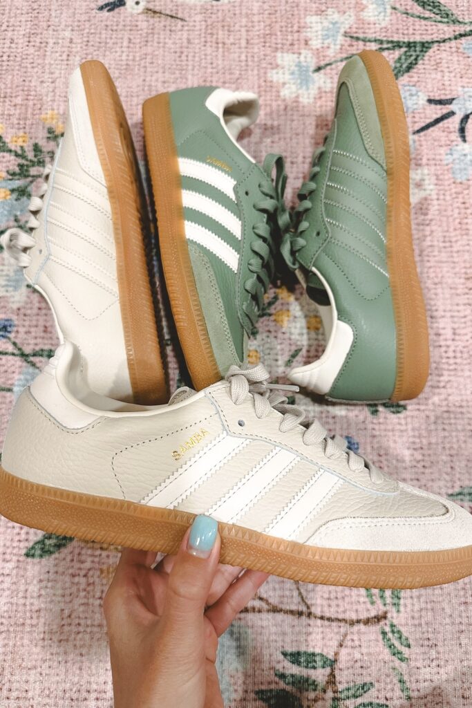 adidas samba sneakers beige grey