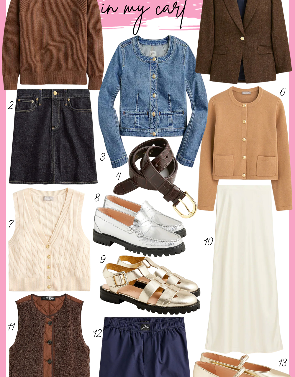 J Crew Fall Wish List