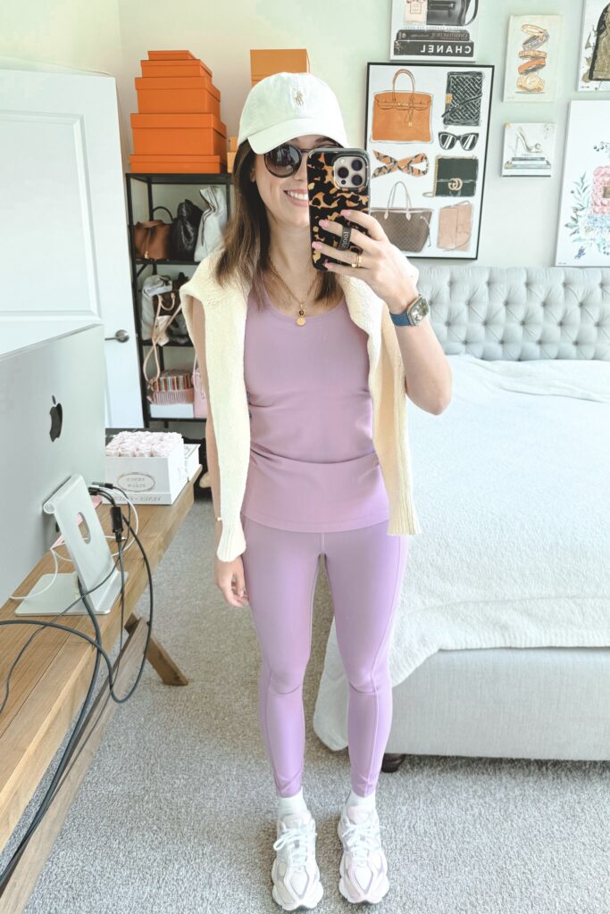 Lululemon cool racerback jubilee with lululemon invigorate leggings jubilee