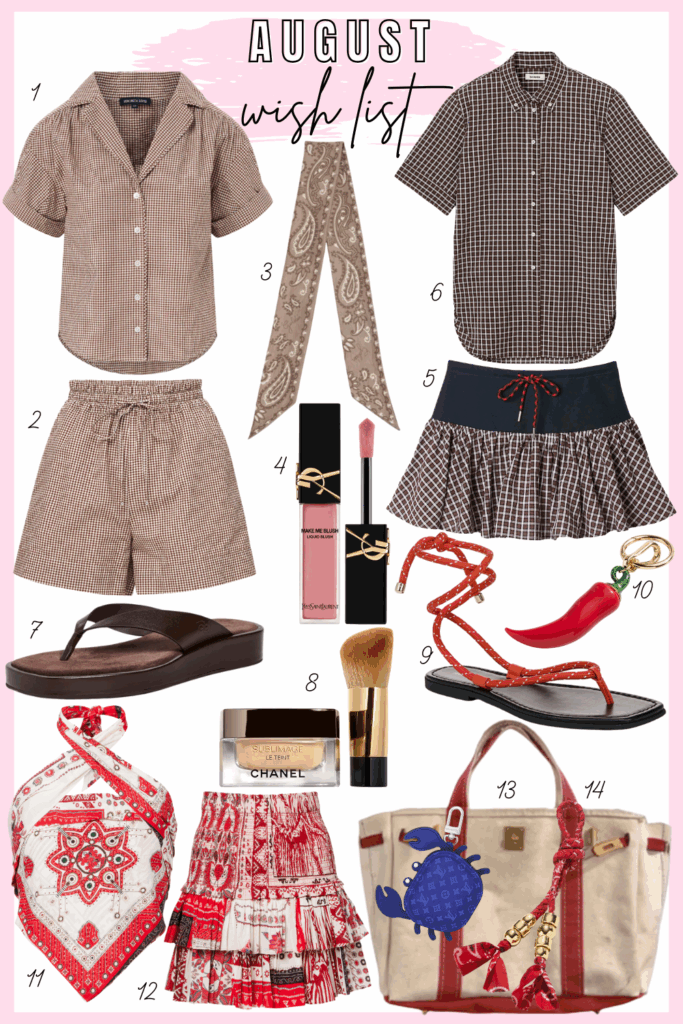 August 2025 Wish List